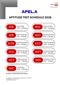 APEL.A Calendar 2026